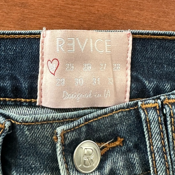 Revice Denim Low Rise Bootcut Jeans Dark Wash - Picture 3 of 4